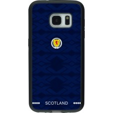 Coque Samsung Galaxy S7 - Silicone rigide noir Maillot de football Ecosse 2026 personnalisable