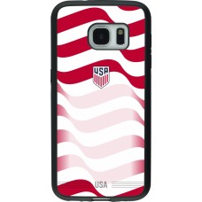 Samsung Galaxy S7 Case Hülle - Silikon schwarz Vereinigten Staaten 2026 personalisierbares Fussballtrikot