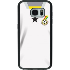 Coque Samsung Galaxy S7 - Silicone rigide noir Maillot de football Ghana 2022 personnalisable