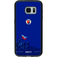 Samsung Galaxy S7 Case Hülle - Silikon schwarz Haiti 2026 personalisierbares Fussballtrikot