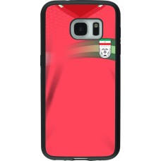 Coque Samsung Galaxy S7 - Silicone rigide noir Maillot de football Iran 2022 personnalisable