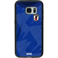 Samsung Galaxy S7 Case Hülle - Silikon schwarz Japan 2022 personalisierbares Fussballtrikot