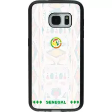 Samsung Galaxy S7 Case Hülle - Silikon schwarz Senegal 2026 personalisierbares Fussballtrikot