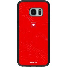 Samsung Galaxy S7 Case Hülle - Silikon schwarz Schweiz 2026 personalisierbares Fussballtrikot