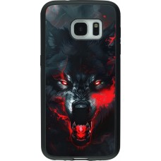 Coque Samsung Galaxy S7 - Silicone rigide noir Halloween 2024 mad werewolf