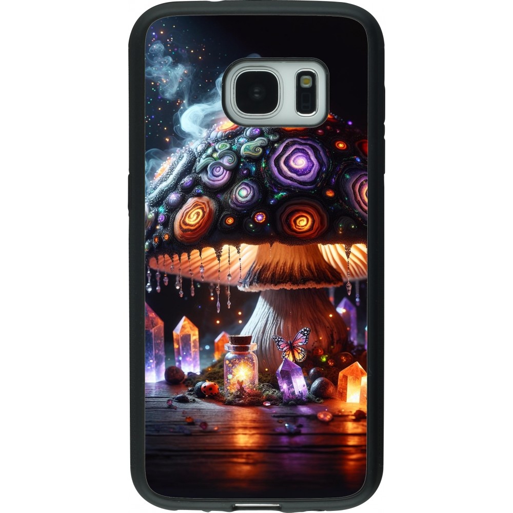 Samsung Galaxy S7 Case Hülle - Silikon schwarz Halloween Zaubertrank Magie