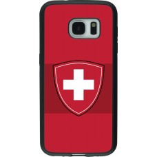 Samsung Galaxy S7 Case Hülle - Silikon schwarz Hockey World Championship Ecusson Suisse