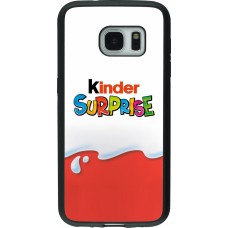 Samsung Galaxy S7 Case Hülle - Silikon schwarz Kinder Surprise
