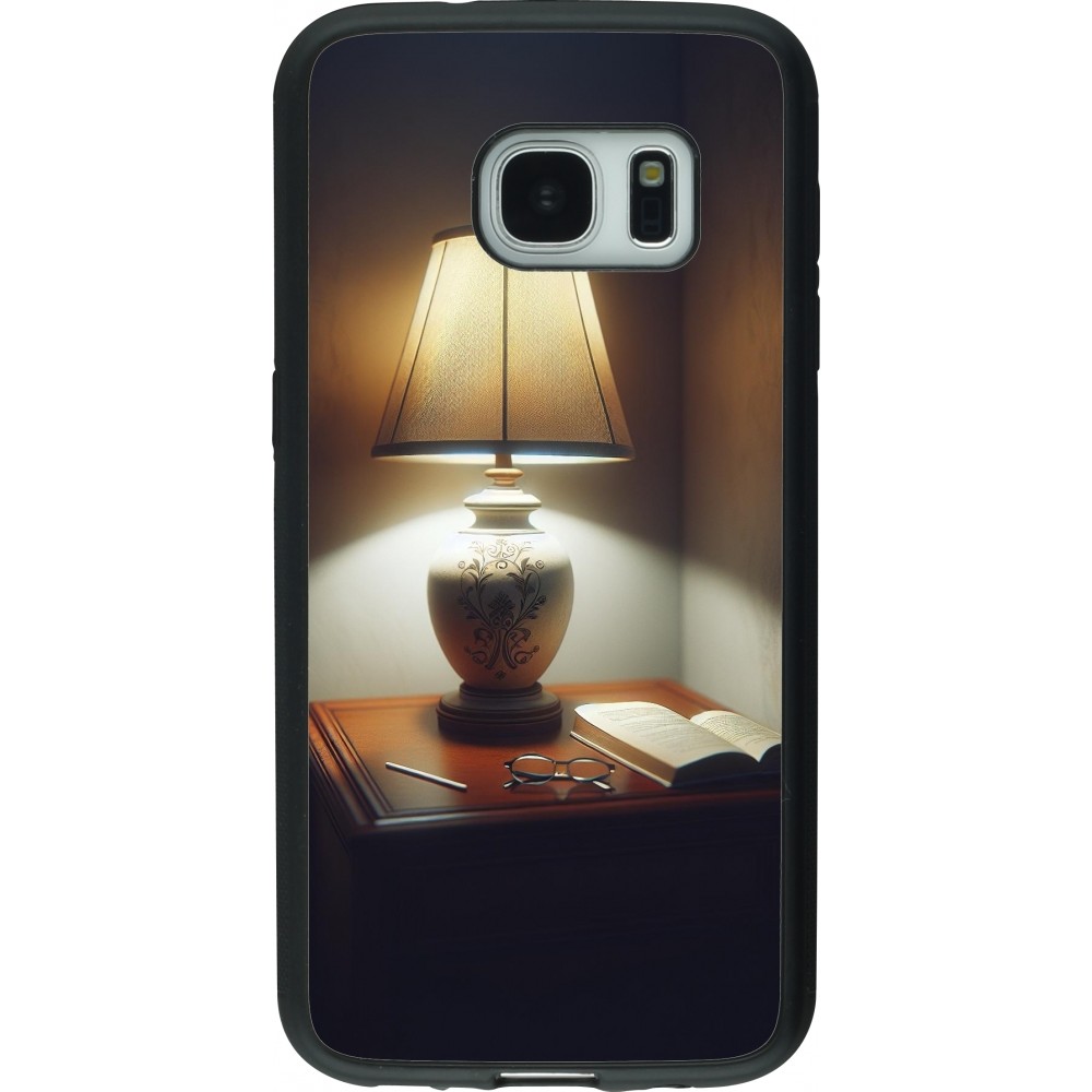 Samsung Galaxy S7 Case Hülle - Silikon schwarz Mitternachtsleuchten