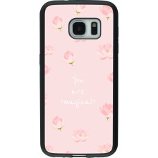 Samsung Galaxy S7 Case Hülle - Silikon schwarz Mom 2023 your are magical