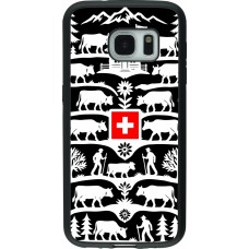 Samsung Galaxy S7 Case Hülle - Silikon schwarz Poya Schweiz 3 schwarz