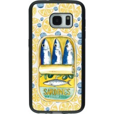 Coque Samsung Galaxy S7 - Silicone rigide noir Sardines in oil 2026