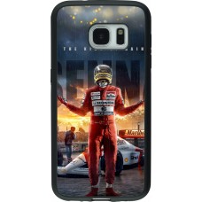 Samsung Galaxy S7 Case Hülle - Silikon schwarz Senna The King of Rain