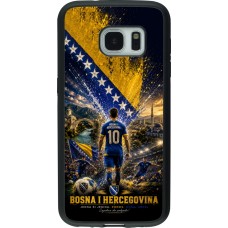 Coque Samsung Galaxy S7 - Silicone rigide noir Football Bosnie-Herzégovine splash 2026