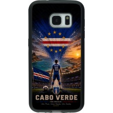 Coque Samsung Galaxy S7 - Silicone rigide noir Football Cap-Vert splash 2026