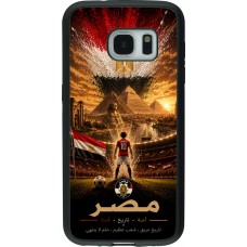 Coque Samsung Galaxy S7 - Silicone rigide noir Football Égypte splash 2026