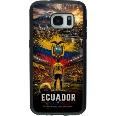 Coque Samsung Galaxy S7 - Silicone rigide noir Football Équateur splash 2026