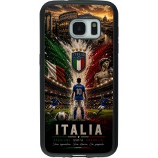 Coque Samsung Galaxy S7 - Silicone rigide noir Football Italie splash 2026
