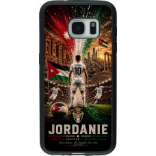 Coque Samsung Galaxy S7 - Silicone rigide noir Football Jordanie splash 2026