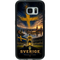 Coque Samsung Galaxy S7 - Silicone rigide noir Football Suède splash 2026