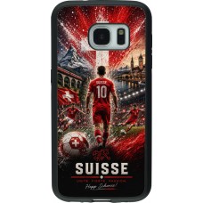 Samsung Galaxy S7 Case Hülle - Silikon schwarz Fussball Suisse splash 2026
