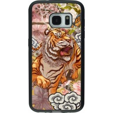 Samsung Galaxy S7 Case Hülle - Silikon schwarz Spring 23 japanese tiger