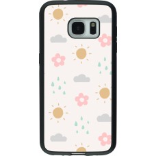 Samsung Galaxy S7 Case Hülle - Silikon schwarz Spring 23 weather