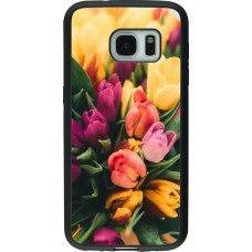 Coque Samsung Galaxy S7 - Silicone rigide noir Bouquet of tulips 2026