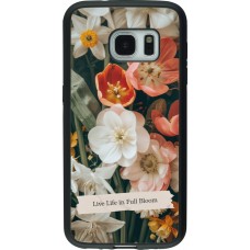 Coque Samsung Galaxy S7 - Silicone rigide noir Full Bloom 2026