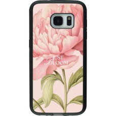 Coque Samsung Galaxy S7 - Silicone rigide noir Just Bloom 2026