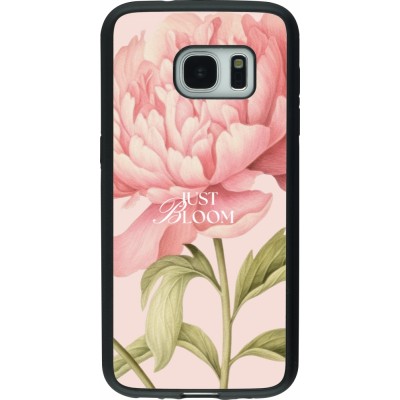 Coque Samsung Galaxy S7 - Silicone rigide noir Just Bloom 2026