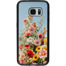 Coque Samsung Galaxy S7 - Silicone rigide noir Spring flowers 2026