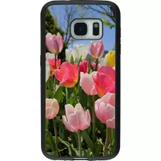 Samsung Galaxy S7 Case Hülle - Silikon schwarz Tulips Spring 2026