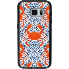 Samsung Galaxy S7 Case Hülle - Silikon schwarz Crabs and pearls Summer 2026