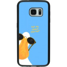 Coque Samsung Galaxy S7 - Silicone rigide noir Tell me about yourself Summer 2026