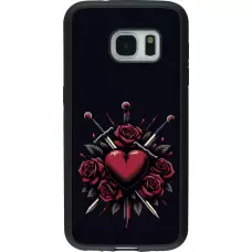 Samsung Galaxy S7 Case Hülle - Silikon schwarz Valentine 2024 gothic love