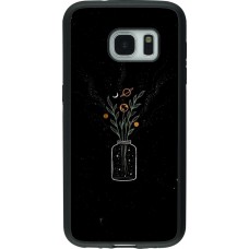 Coque Samsung Galaxy S7 - Silicone rigide noir Vase black
