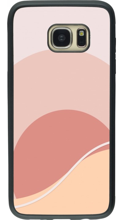 Coque Samsung Galaxy S7 edge - Silicone rigide noir Autumn 22 abstract sunrise