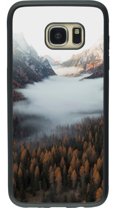 Samsung Galaxy S7 edge Case Hülle - Silikon schwarz Autumn 22 forest lanscape