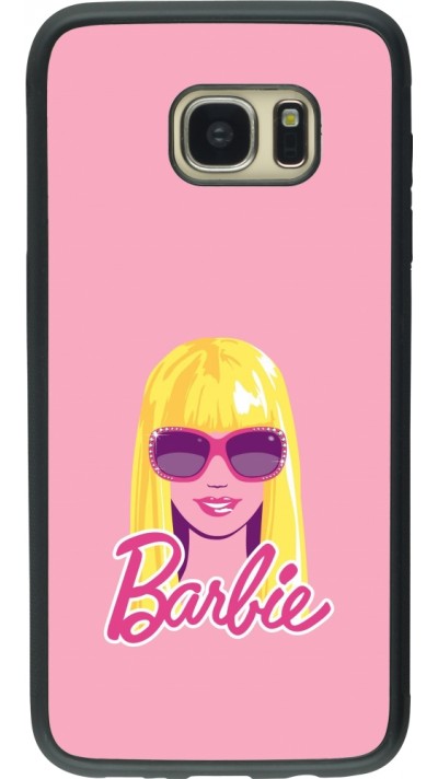 Samsung Galaxy S7 edge Case Hülle - Silikon schwarz Barbie Head