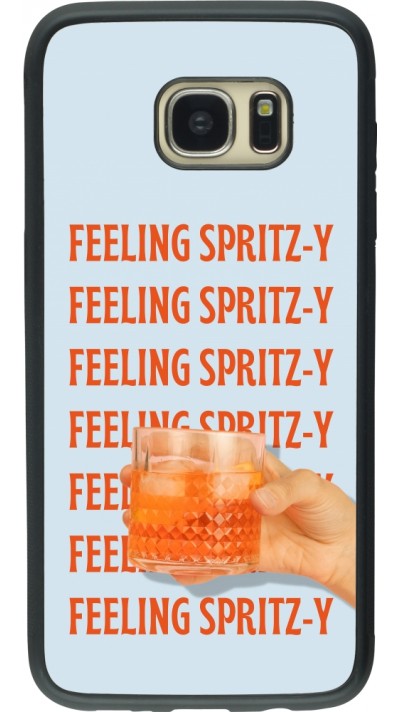 Samsung Galaxy S7 edge Case Hülle - Silikon schwarz Feeling Spritz-y