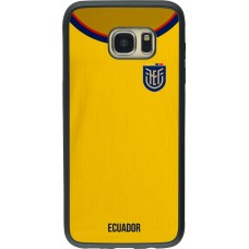 Samsung Galaxy S7 edge Case Hülle - Silikon schwarz Ecuador 2022 Fußballtrikot