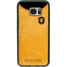 Samsung Galaxy S7 edge Case Hülle - Silikon schwarz Holland 2022 personalisierbares Fußballtrikot