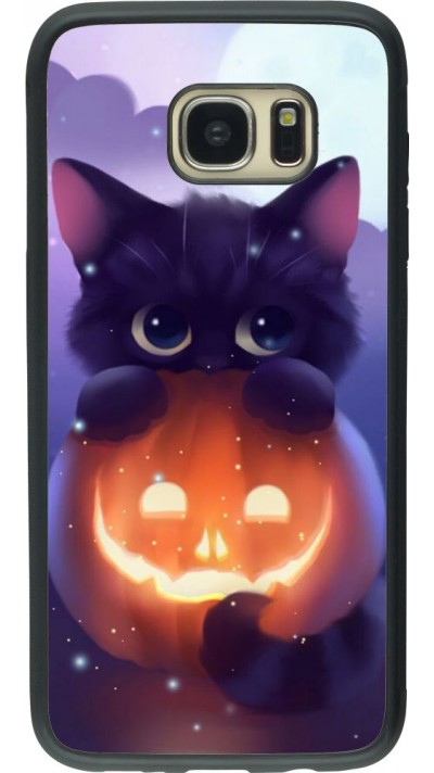 Coque Samsung Galaxy S7 edge - Silicone rigide noir Halloween 17 15