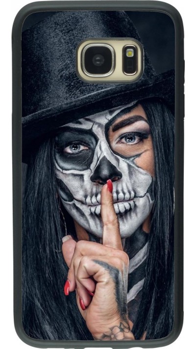 Coque Samsung Galaxy S7 edge - Silicone rigide noir Halloween 18 19