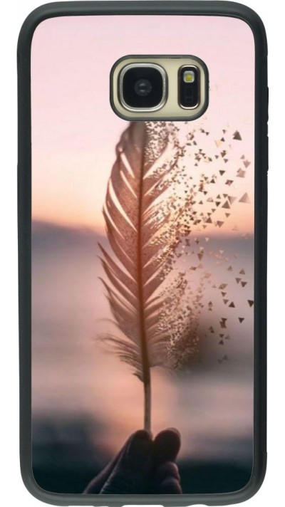 Coque Samsung Galaxy S7 edge - Silicone rigide noir Hello September 11 19