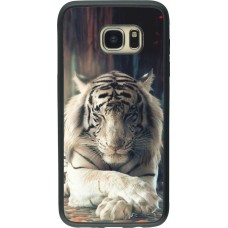 Coque Samsung Galaxy S7 edge - Silicone rigide noir Zen Tiger