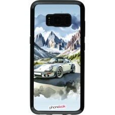 Samsung Galaxy S8 Case Hülle - Hybrid Armor schwarz Porsche 911 Berg Aquarell