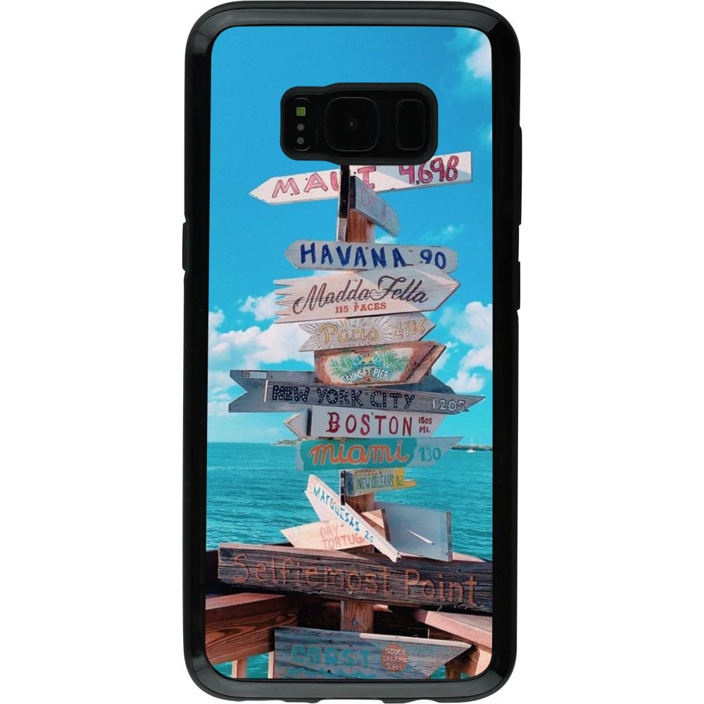 Hülle Samsung Galaxy S8 - Hybrid Armor schwarz Cool Cities Directions