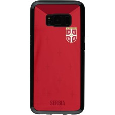 Samsung Galaxy S8 Case Hülle - Hybrid Armor schwarz Serbien 2022 personalisierbares Fussballtrikot